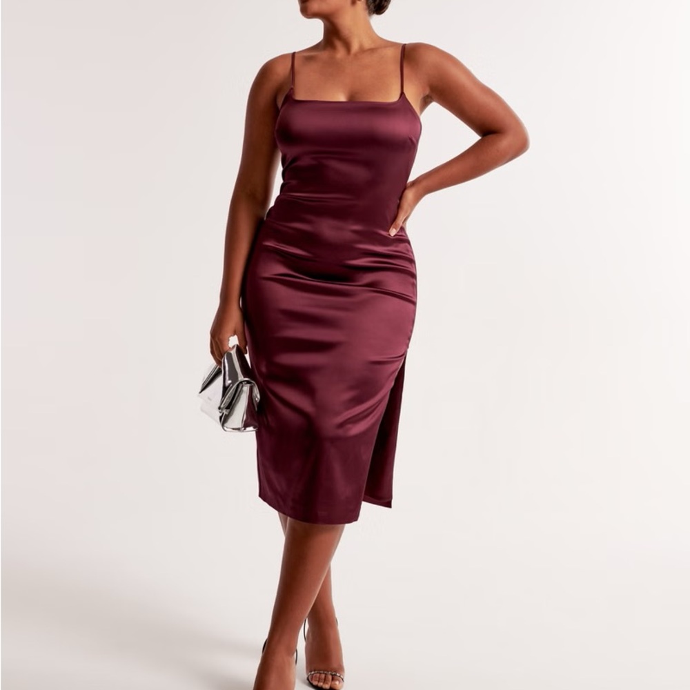 Abercrombie stretch column midi dress